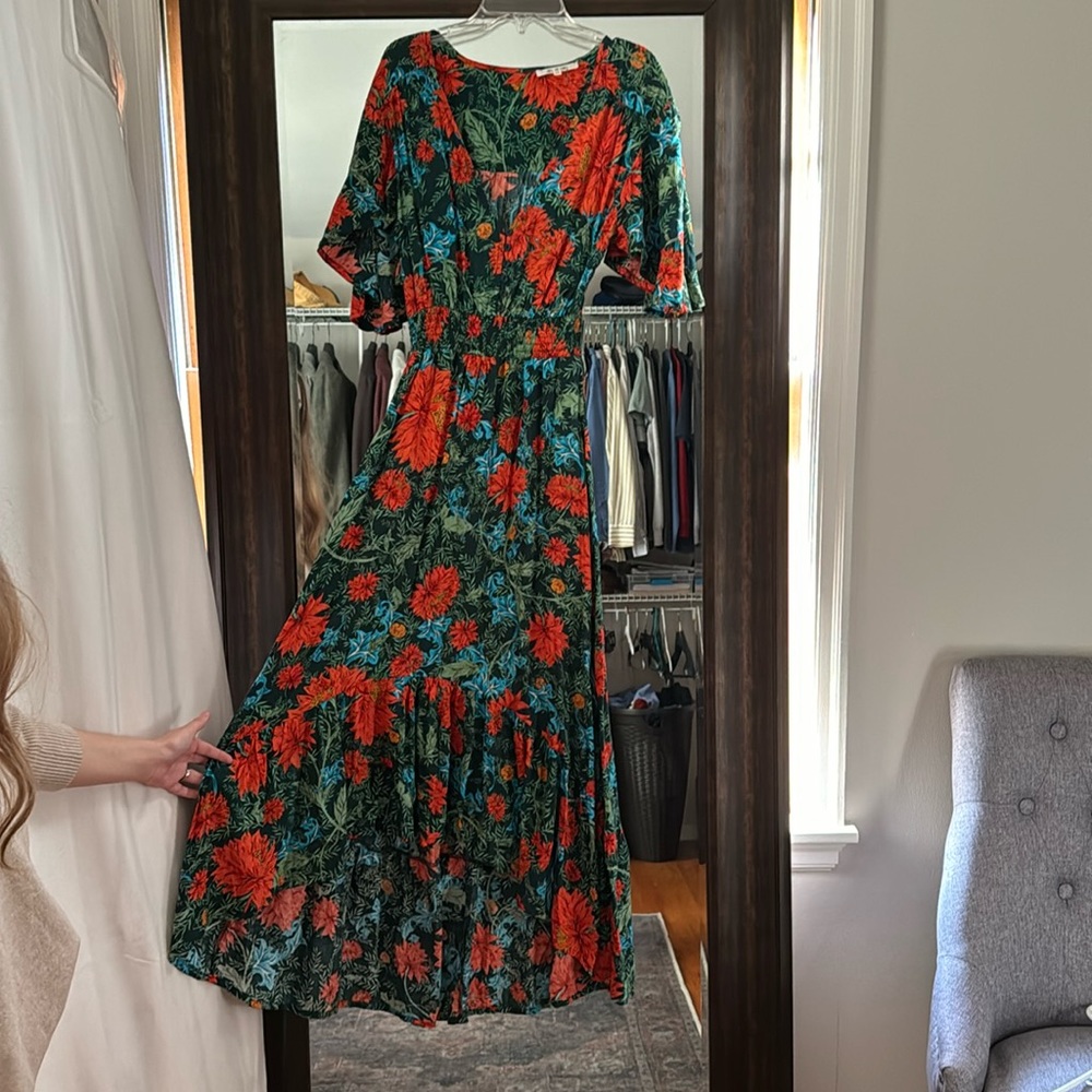 Floral Hi-Low Maxi Sun Dress